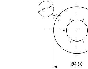 Sierra circular para DURAND, diámetro 450mm, eje 200mm, espesor 1,5mm, paso de dientes 5mm, material 1.4120