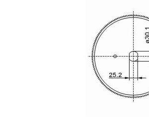 Sierra circular compatible con MAREL 250x30,1/25,2x2mm, 160 dientes, 2 agujero