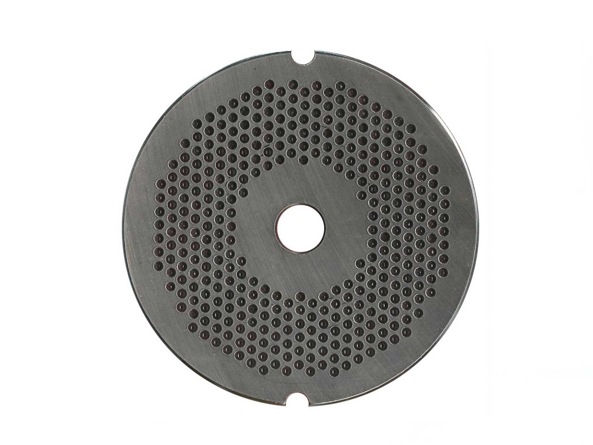 Placa picadora para Sistema ENTERPRISE. Tipo 8 INOX. Agujeros Ø4mm. Exterior Ø62mm. Eje 9,7mm