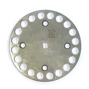Placa picadora para Sistema SEYDELMANN. Tipo KR20. Rotatoria. Agujeros Ø25mm. Exterior Ø250mm. Espesor 10mm