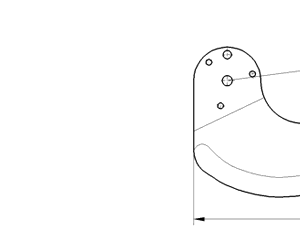 Cuchilla chuletera para NAGEMA/MHS 3 BZ, radio 264mm, ancho 304mm, No. 1380:000 000:265