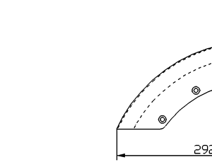 Cuchilla chuletera para TREIF, ATR 31, ancho 292mm, como 47831
