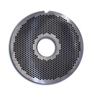 Placa picadora para Sistema UNGER. Tipo E 130 INOX. Agujeros Ø6mm. Exterior Ø130mm. Eje 32mm