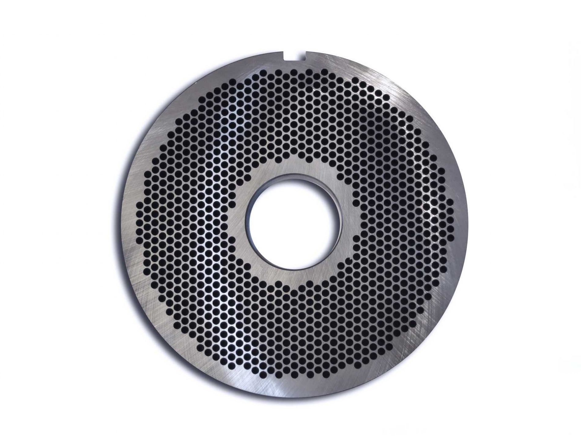 Placa picadora para Sistema UNGER. Tipo E 130 INOX. Agujeros Ø6mm. Exterior Ø130mm. Eje 32mm