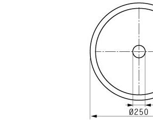 Cuchilla circular 250x32x3mm, filo liso, bisel sencillo