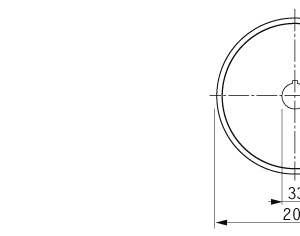 Cuchilla circular para NOCK 200x33,1x1mm, filo liso, doble bisel