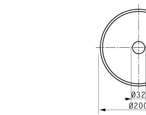 Cuchilla circular 200x32x2mm bisel sencillo filo liso