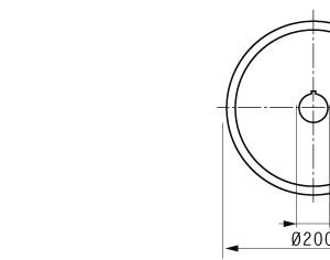 Cuchilla circular para NOCK 200x33,1x2mm, filo liso, doble bisel