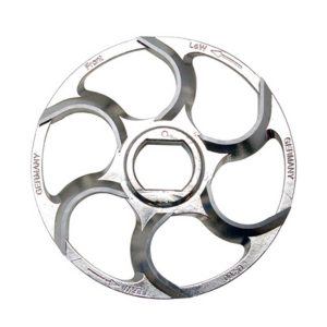Cuchilla picadora con anillo para Sistema UNGER. Tipo U 200. Corte doble. 6 palas. Eje 40x32mm. Acero Estañado
