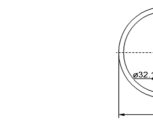 Cuchilla circular 230x32x2mm bisel sencillo filo liso como 266923