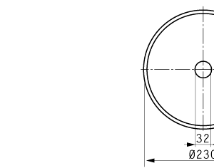 Cuchilla circular 230x32x2 mm doble bisel filo liso