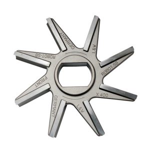 Cuchilla picadora para Sistema UNGER. Tipo WK 250 Robot-S8. Corte doble. 8 palas. Eje 42x32mm