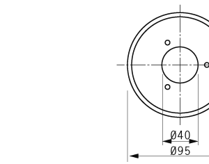 Cuchilla circular válido para ULMA, 95x40x1mm, filo liso, doble bisel, 3 roscas