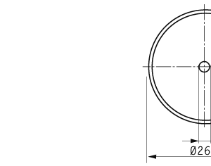 Cuchilla circular 260x24x1mm, filo liso, doble bisel