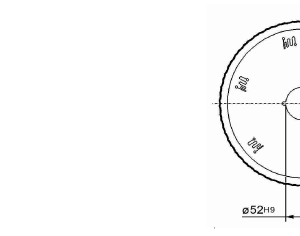 Cuchilla circular para ATTEC 265x52x3mm, filo microdentado, doble bisel