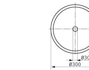 Cuchilla circular 300x30/28x2mm, filo liso, doble bisel