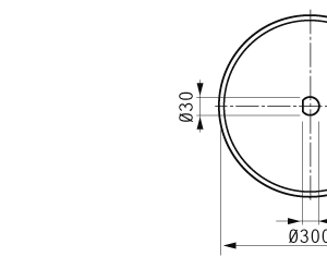 Cuchilla circular para CRM 300x30/28,5x1,5mm, filo liso, doble bisel, Material S/S 1.4034, dureza 52 HRC