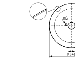 Cuchilla circular para VMK 140x22x3mm, filo liso, bisel sencillo, un agujero, Nº.3-58-3