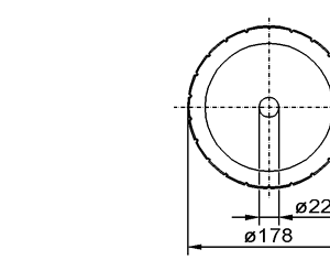 Cuchilla circular para BAADER FBK 0131, 178x22x3mm, 22 ranuras 3x2mm, tratamiento electropulido, Nº.94010131