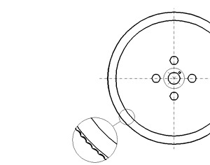 Cuchilla loncheadora para WEBER 09, Ø460mm, teflonada, filo dentado