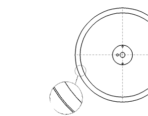 Cuchilla loncheadora para NATEC SLN, Ø460mm, cromada, filo liso