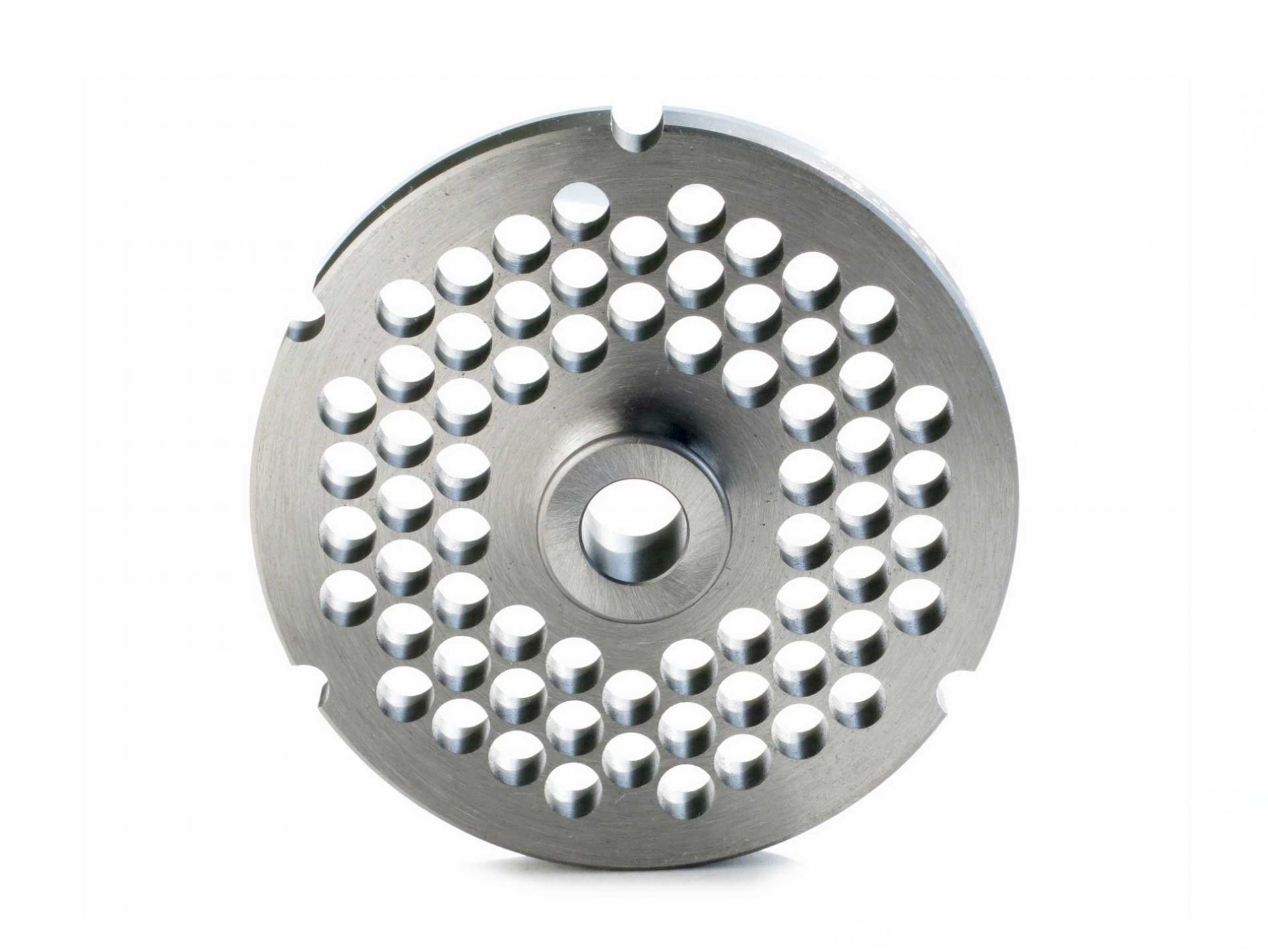 Placa picadora para Sistema ENTERPRISE. Tipo 32 INOX con pivote. Agujeros Ø4,5mm. Exterior Ø100mm. Eje 13,4mm