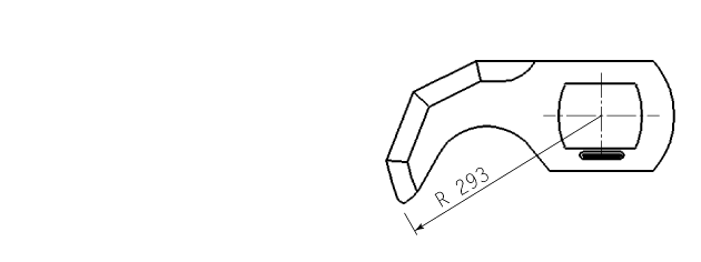 Cuchilla cutter para SECURIT, forma Seydelmann, 300L, radio 293mm, 4 cortes, eje 105mm