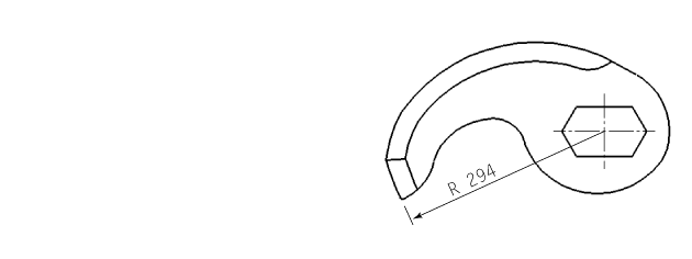 Cuchilla cutter para T-VALL, redonda, 300L, radio 294mm