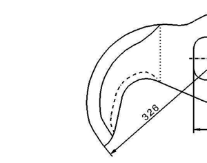 Cuchilla cutter para KRÄMER & GREBE, 325L, radio 325mm, espiral 433