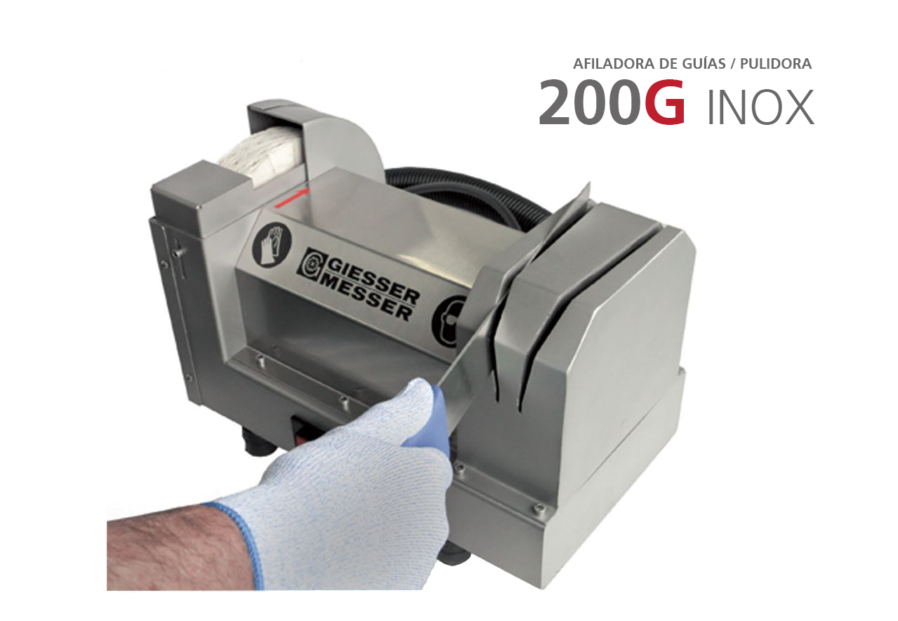 200G INOX Máquina Afiladora-Pulidora Inoxidable Con Guías