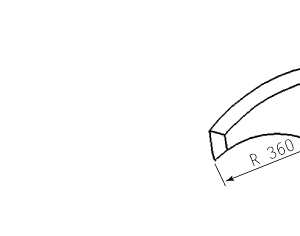 Cuchilla cutter para SEYDELMANN KSE500, forma K, 500L, radio 360mm