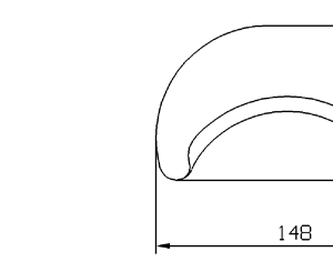Cuchilla corta pezuñas para EFA Z06, 148x83mm